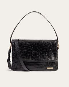 Celo Crossbody, Black Croco Handbags dear-frances 