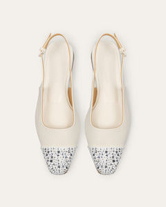 Tia Flats, Crema Crystal Tia flats dear-frances 